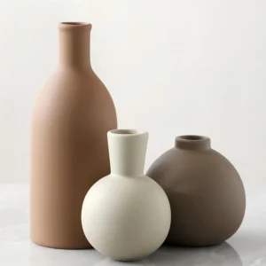 3-Piece Rustic Vase Set