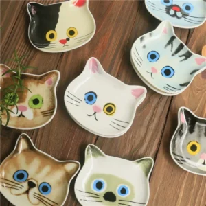 Ceramic Cat Sauce Dish