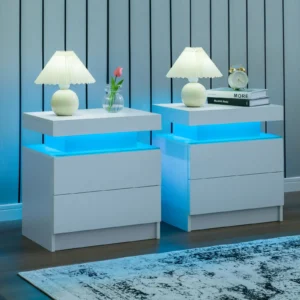 LED Nightstand Set of 2